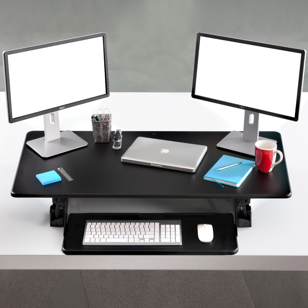 Yo-Yo DESK 120 Triple Monitor Standing Desk Converter