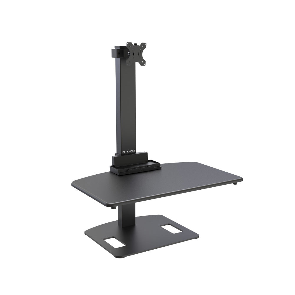 Yo-Yo DESK GO 1 Pole Mounted Single Screen Standing Desk Converter