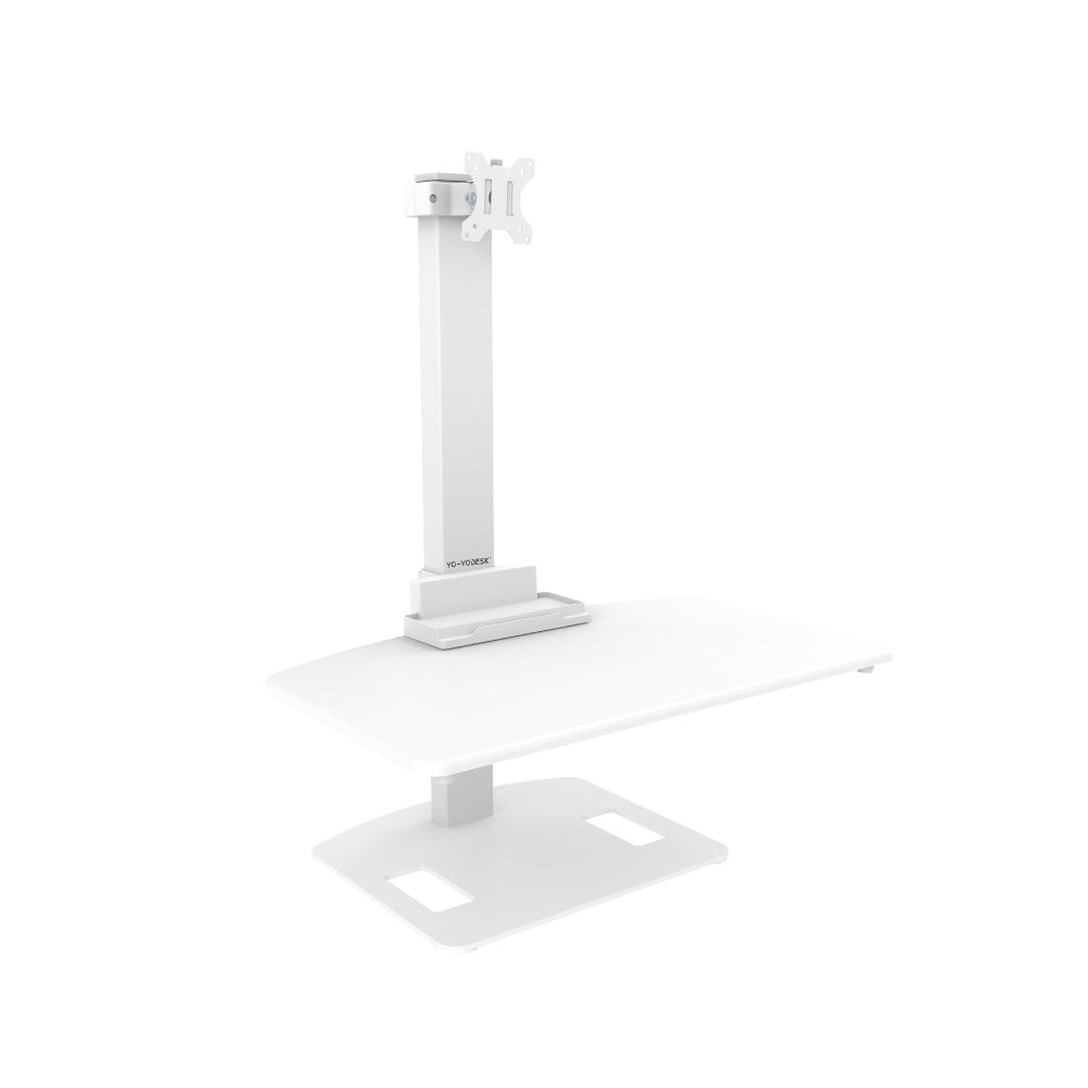 Yo-Yo DESK GO 1 Pole Mounted Single Screen Standing Desk Converter