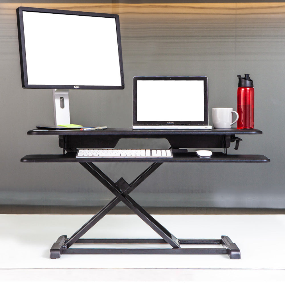 Yo-Yo DESK 95-S Dual Monitor Standing Desk Converter