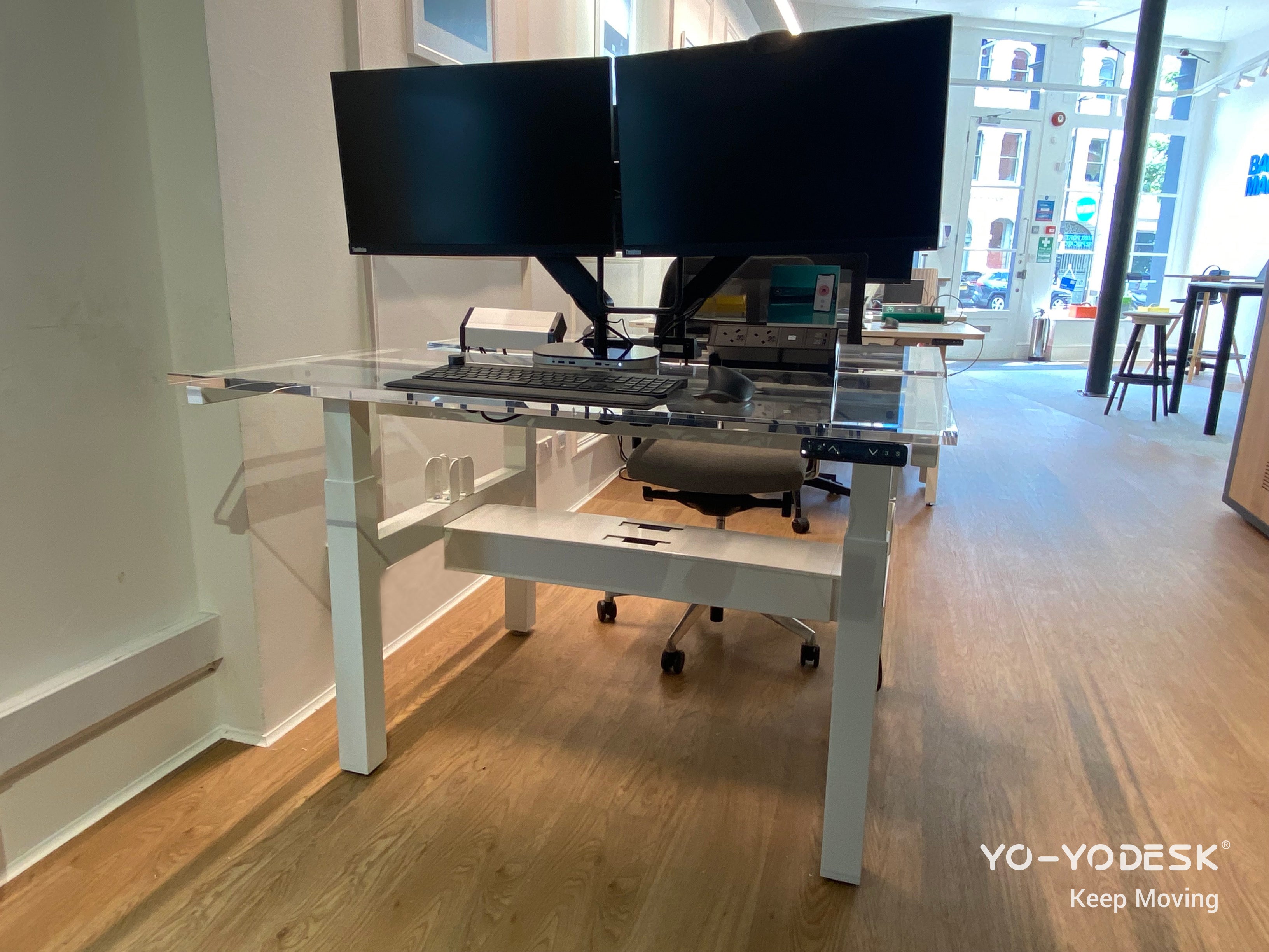 Yo-Yo DESK DUO Back-2-Back Height Adjustable Standing Desk
