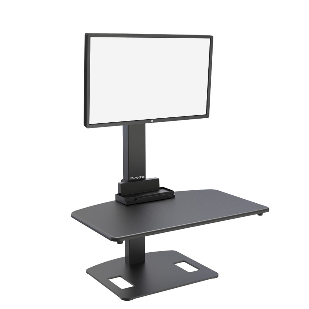 Yo-Yo DESK GO 1 Pole Mounted Single Screen Standing Desk Converter
