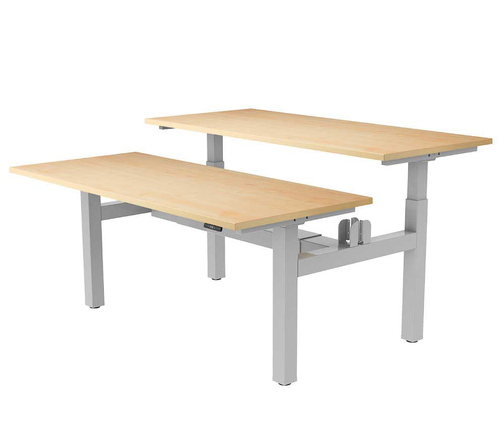 Yo-Yo DESK DUO Back-2-Back Height Adjustable Standing Desk
