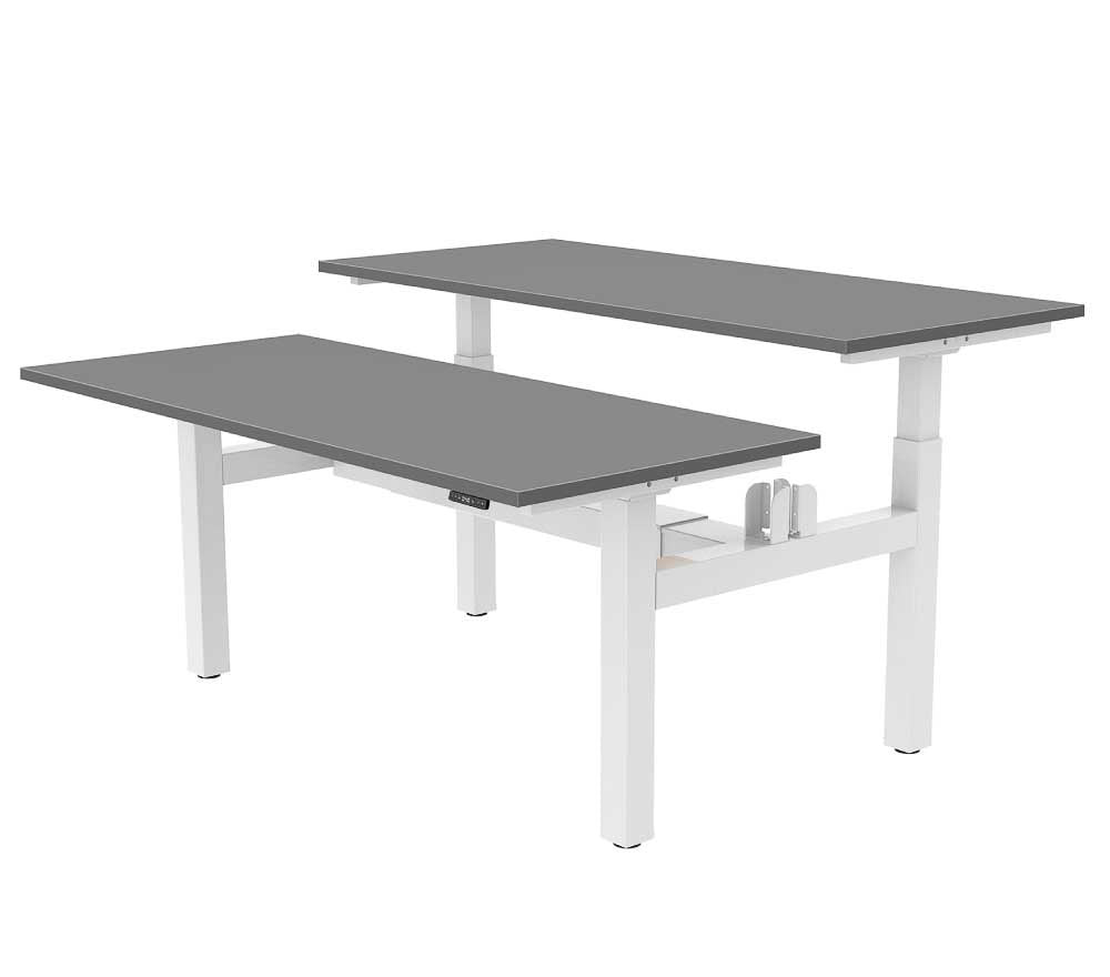 Yo-Yo DESK DUO Back-2-Back Height Adjustable Standing Desk