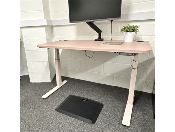 Dual Motor Standing Desk 160x80cm Pink