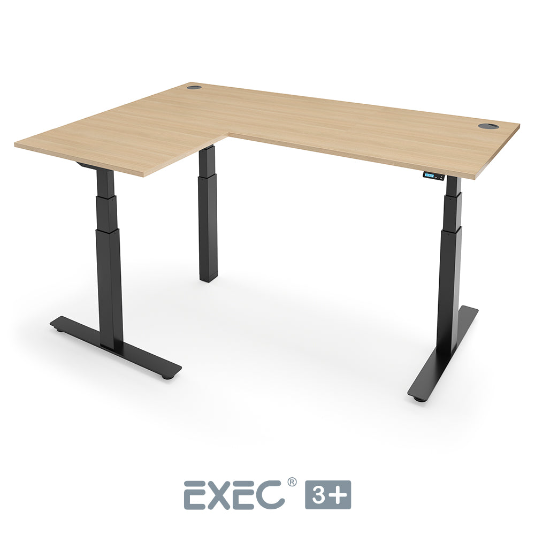 Yo-Yo DESK EXEC 3+ Triple Motor L-Shaped Height Adjustable Standing Desk