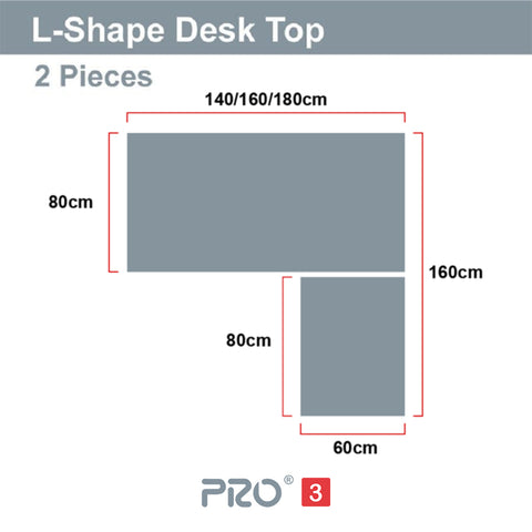 Yo-Yo DESK PRO 3 Triple Motor L-Shape Height Adjustable Standing Desk