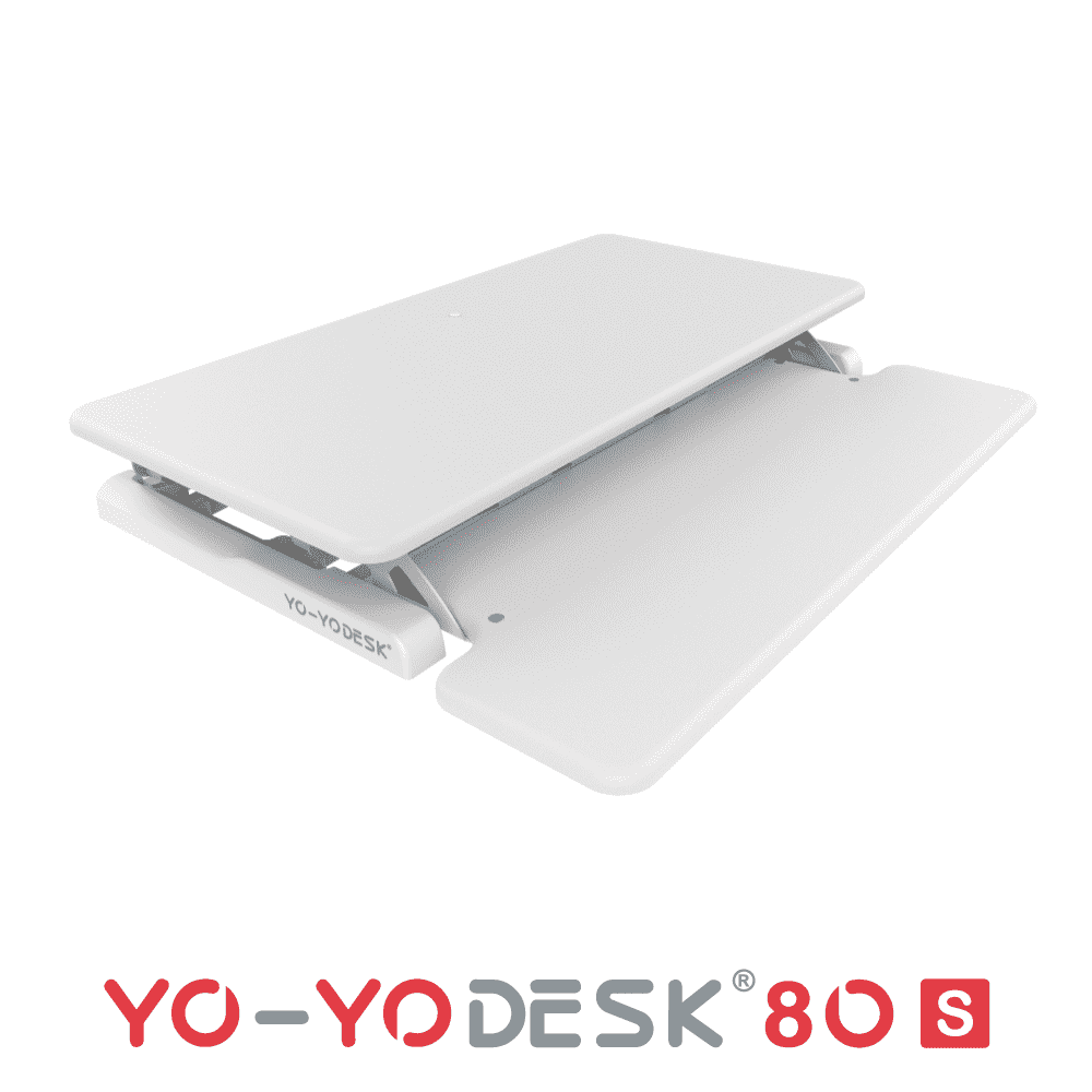 Yo-Yo DESK 80-S White Folded View